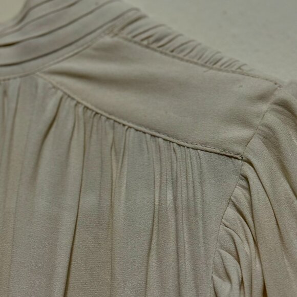 Free People Adorable White Silk Blouse Romantic Style size XS - Picture 11 of 11